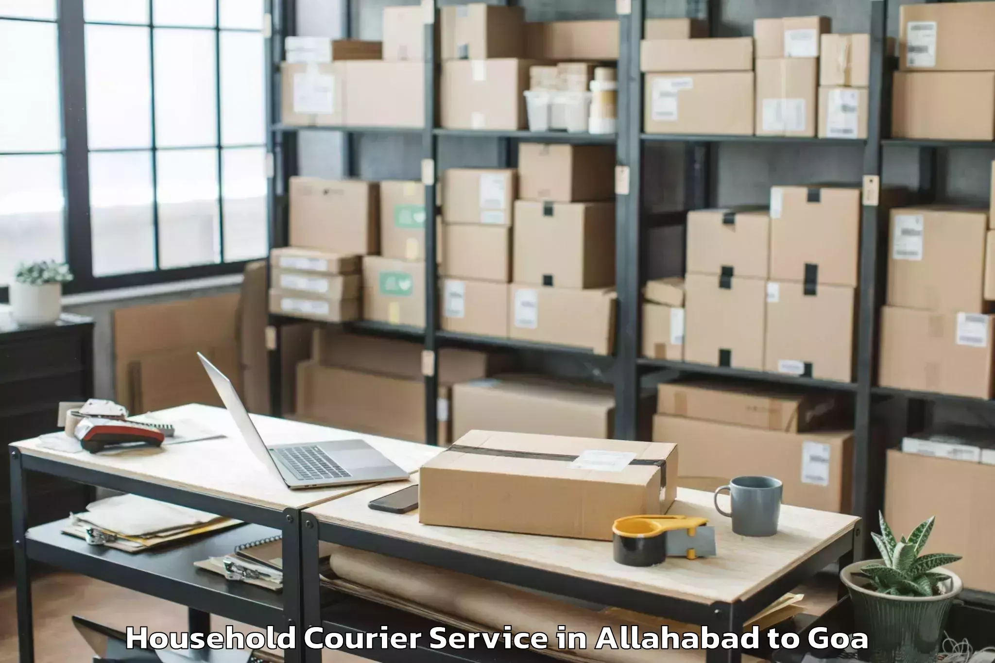 Professional Allahabad to Siolim Household Courier